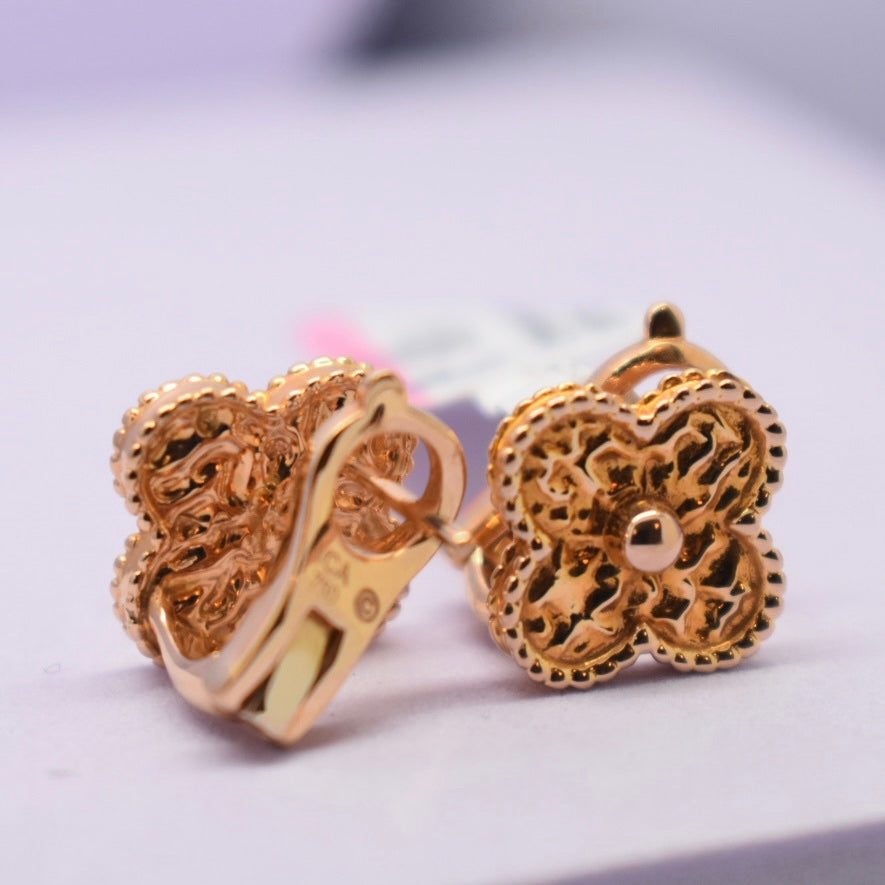 *SALE* Real 18K Rose Gold - SJVC Vintage 12mm Clip Earring