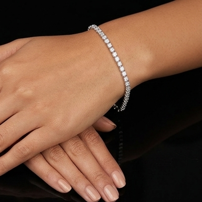 925 Sterling Silver - Stellar Tennis Bracelet
