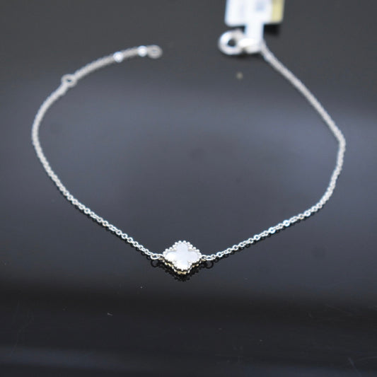 925 Sterling Silver - White SJVC Mini MOP Bracelet