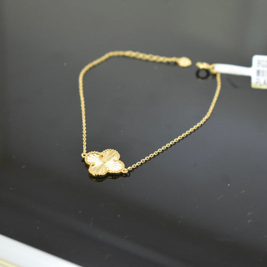 925 Sterling Silver - Yellow SJVC Flower Bracelet