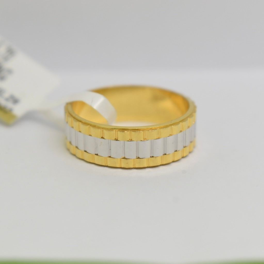 *LIMITED* Real 18K Yellow Gold - Rolex Band Ring