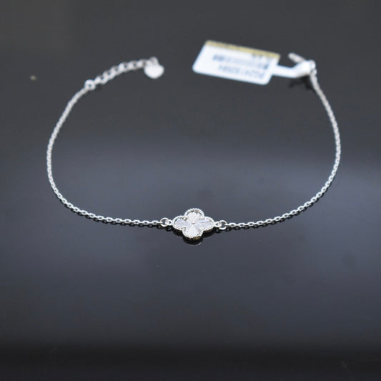 925 Sterling Silver - White SJVC Mini Flower Bracelet