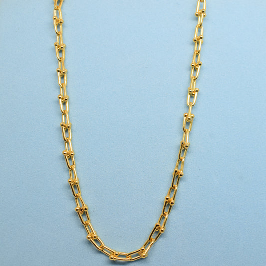 925 Sterling Silver - Yellow SJTFY U-Link Necklace