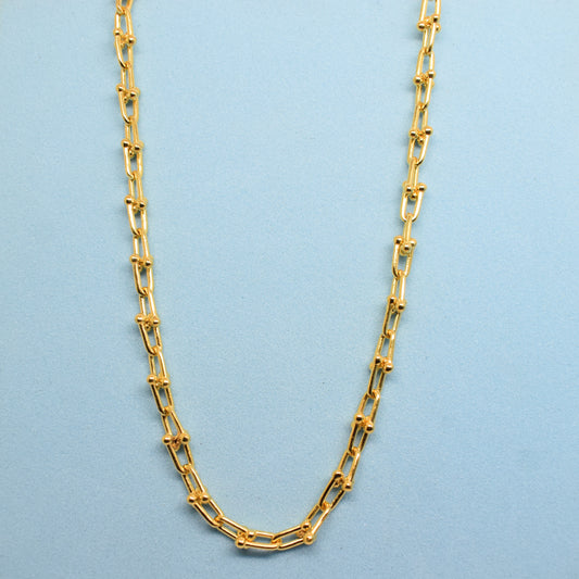 925 Sterling Silver - Yellow SJTFY U-Link Necklace