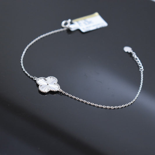 925 Sterling Silver - SJVC Silver Flower Bracelet