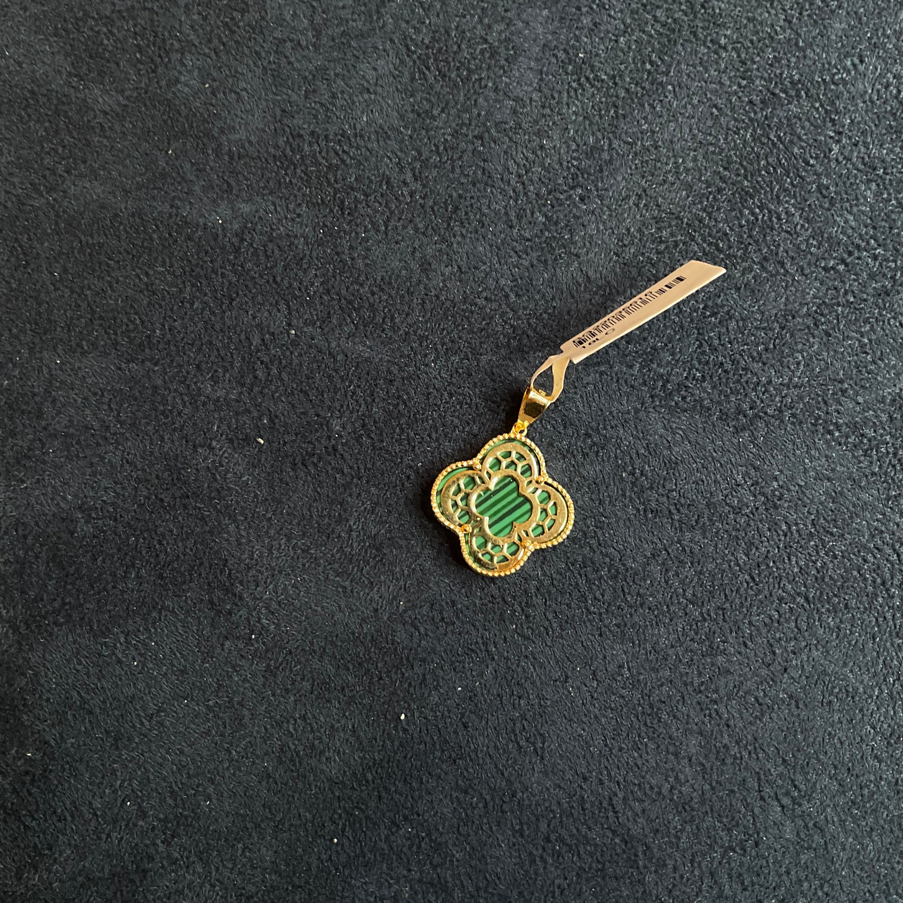 Clearance Sale - Green Vintage Flower Locket