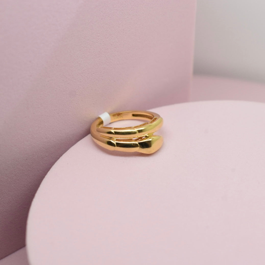 *LIMITED* Real 18K Yellow Gold - Serpenti Snake Thin Ring