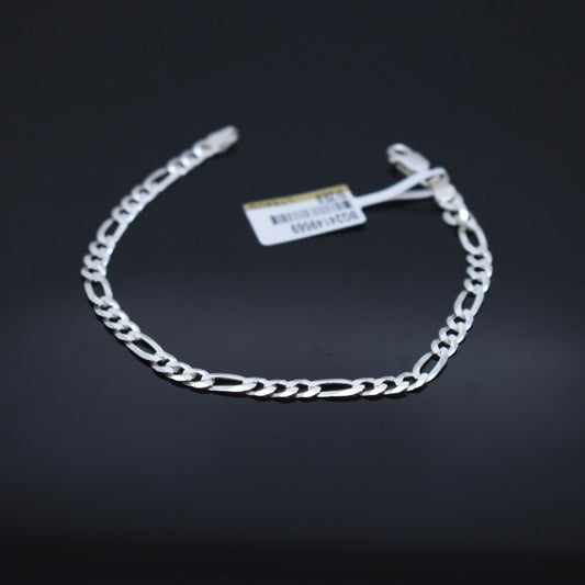 925 Sterling Silver - Thin Figaro Bracelet