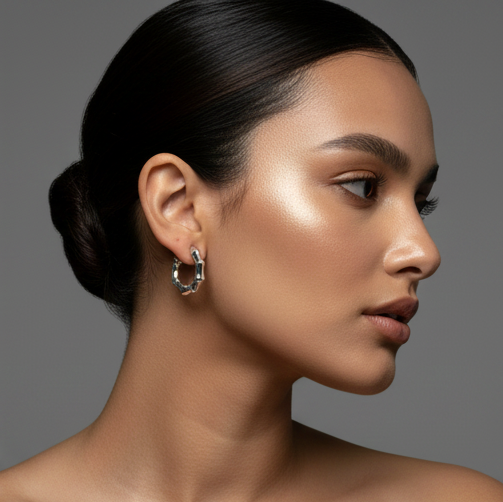 925 Sterling Silver - Elements Organic Earring