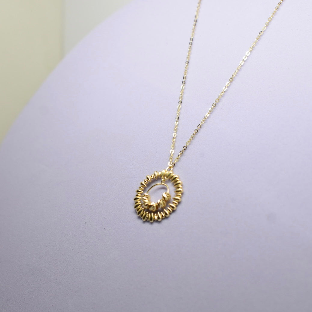 *LIMITED* 18K Gold - Circle Ball Necklace