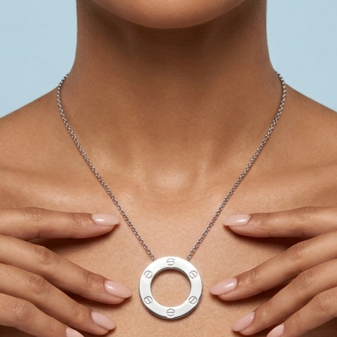 925 Sterling Silver - SJCR Plain Necklace