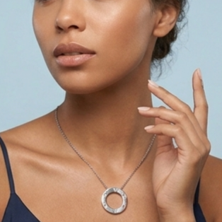 925 Sterling Silver - SJCR Plain Necklace