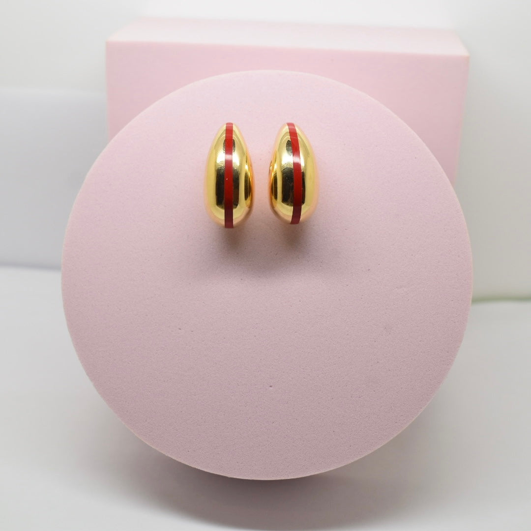 *LIMITED* Real 18K Gold - SPECIAL COLLECTION Teardrop Earrings (Colours Available)