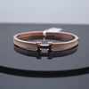 925 Sterling Silver - Rose SJHERMES Zircon Bangle