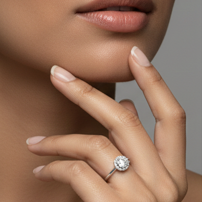 Fine 925 Sterling Silver - Blossom Stone Ring