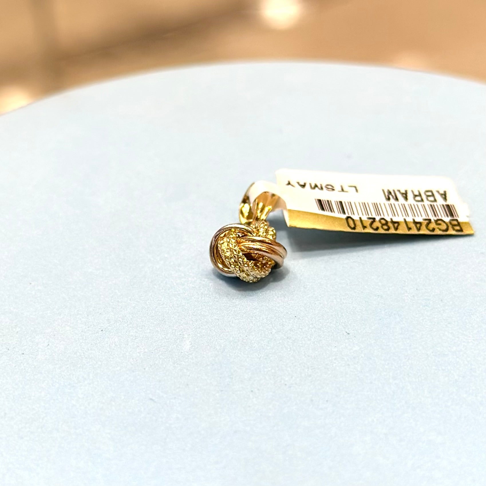 Mini Locket Gold 18K Gold - Multicolor Mini Knot Locket – Sana Jewellers