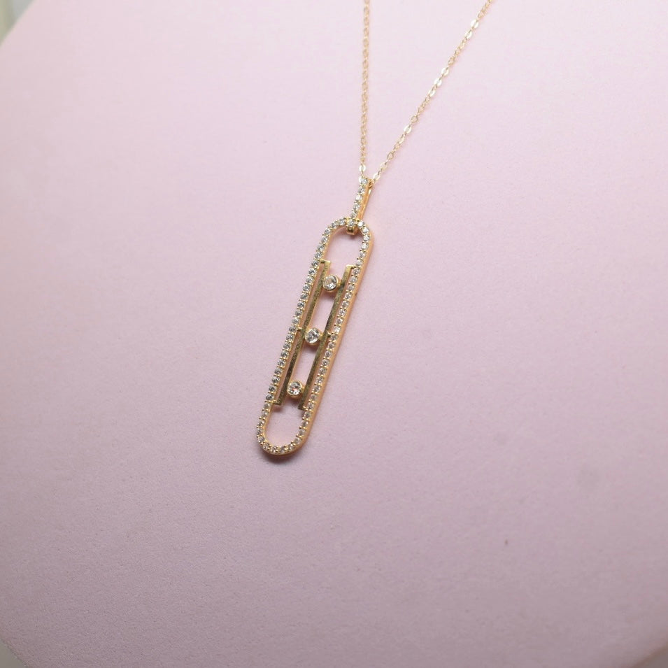 Real 18K Yellow Gold - SJMSK Thin Long Necklace