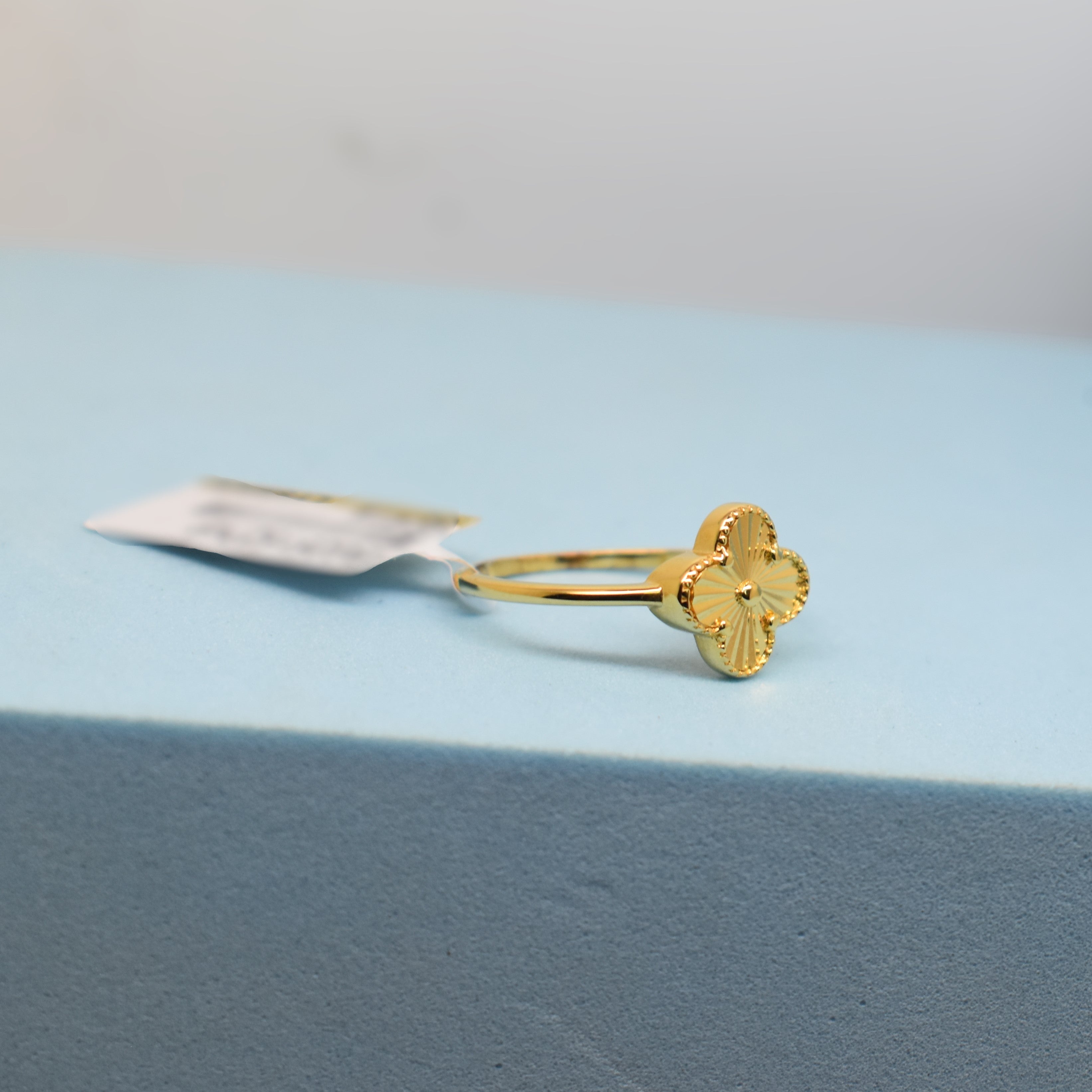 Fine 925 Sterling Silver - Yellow SJVC Mini Flower Ring