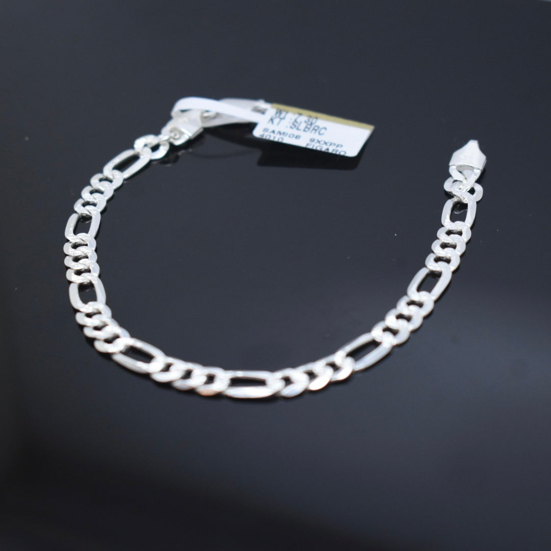 925 Sterling Silver - Texture Fiagro Bracelet