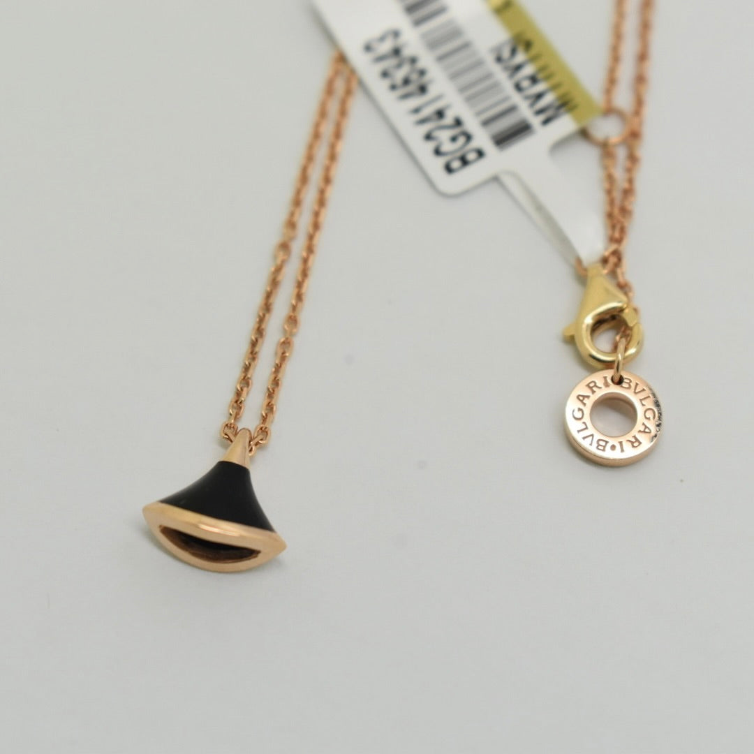 18K Rose Gold - SJBV Divas Black Necklace