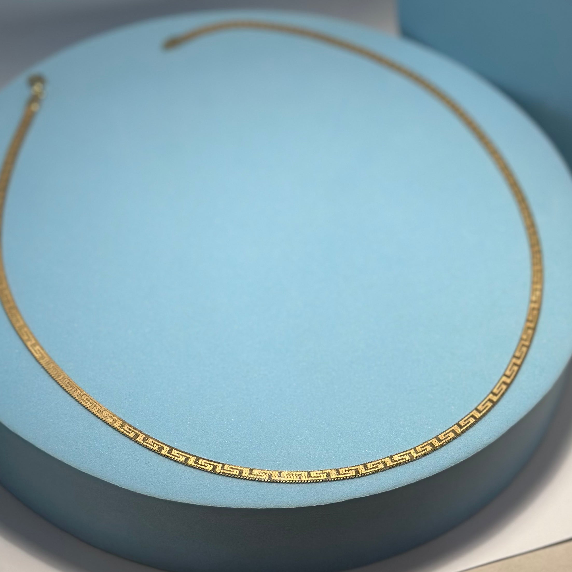 Real 18K Yellow Gold - Maze Snake Chain