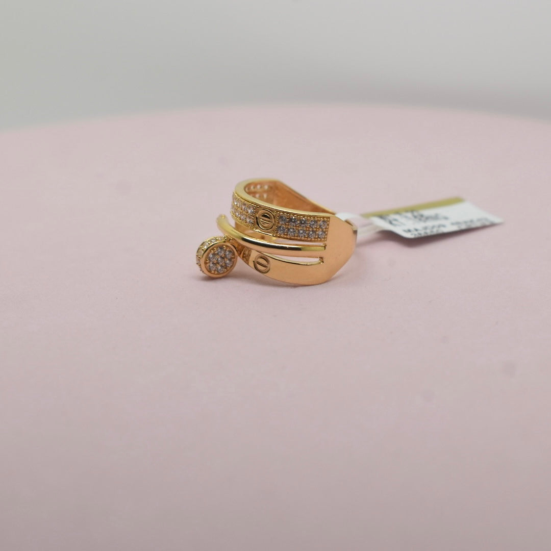 *NEW* Real 18K Yellow Gold - SJCR Mix Half Ring