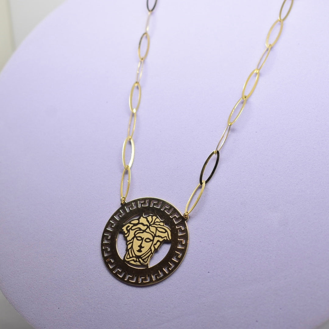 *LIMITED* 18K Gold - Versace Paper Clip Necklace