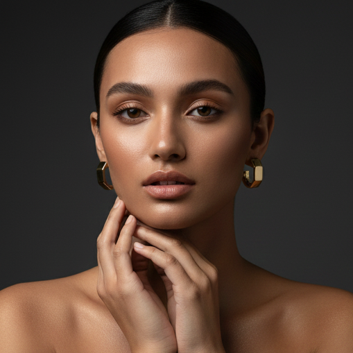 925 Sterling Silver - Yellow Modern Maven Earring