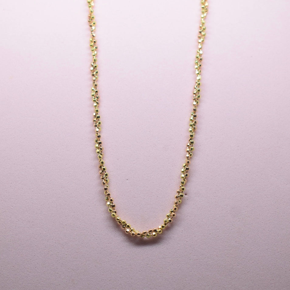 18K Gold - MIJ Ball Twist Chain