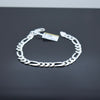 925 Sterling Silver - Figaro Thick Bracelet