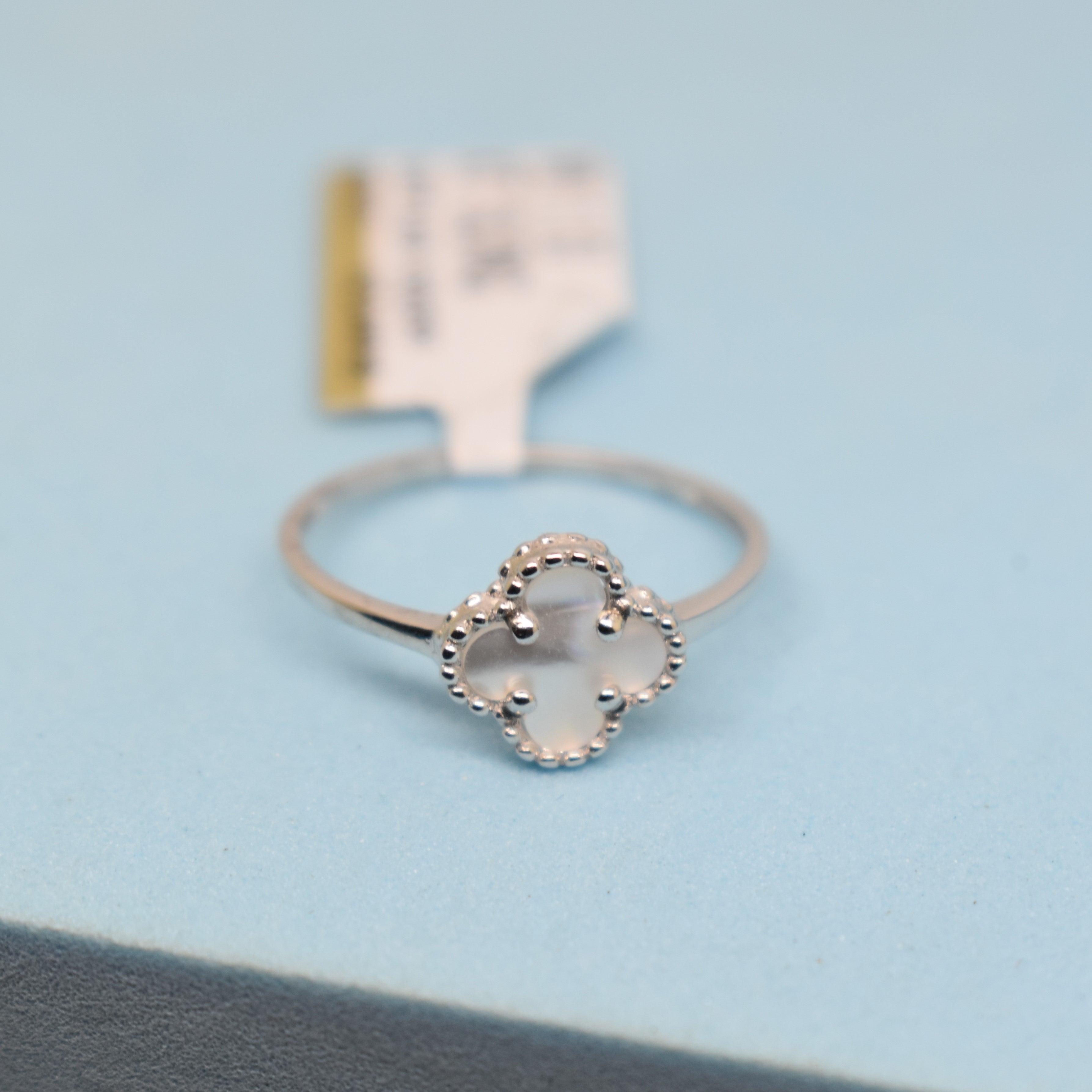 Fine 925 Sterling Silver -  SJVC White Mini Flower Ring