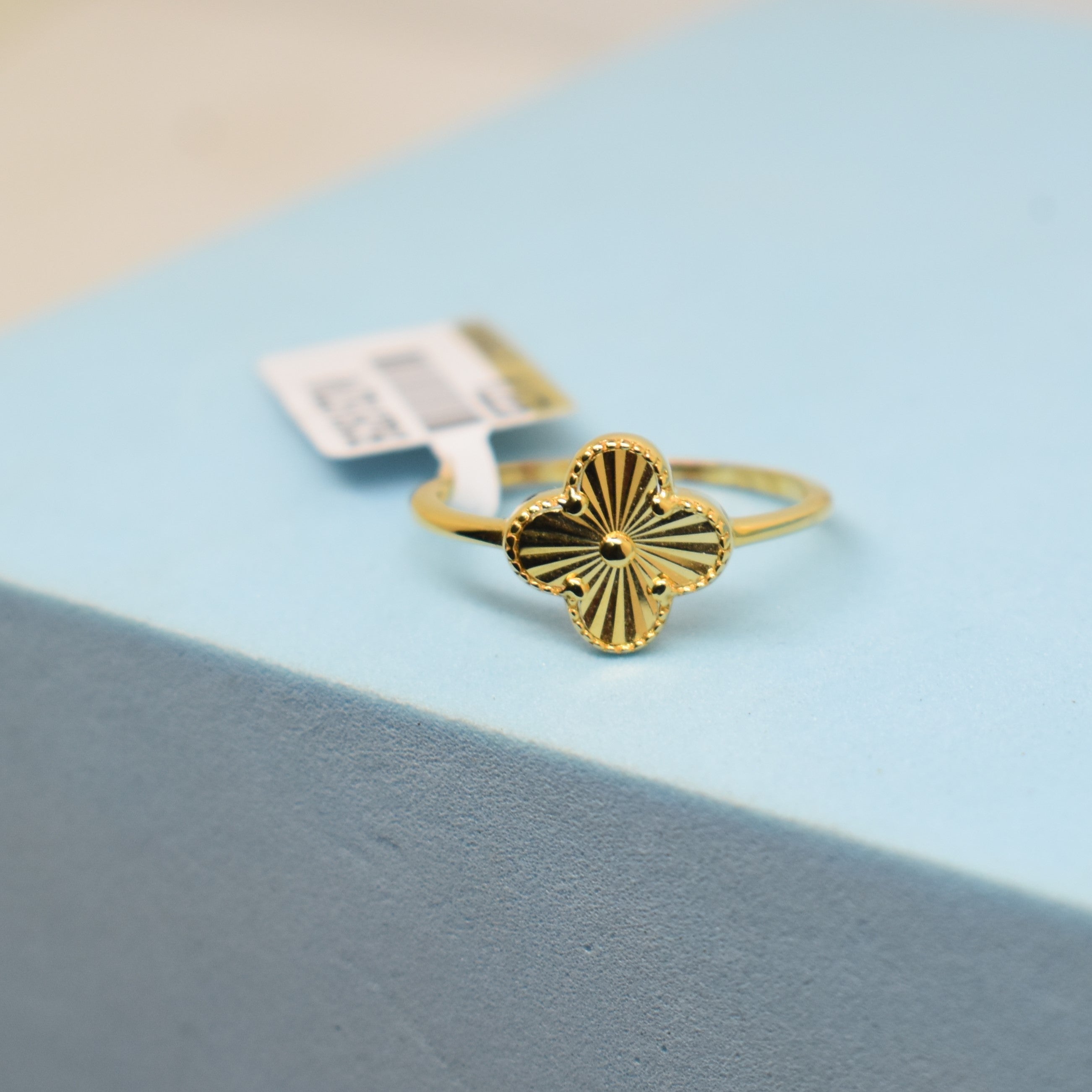 Fine 925 Sterling Silver - Yellow - SJVC Gold Flower Ring