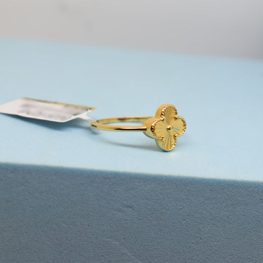 Fine 925 Sterling Silver - Yellow - SJVC Gold Flower Ring