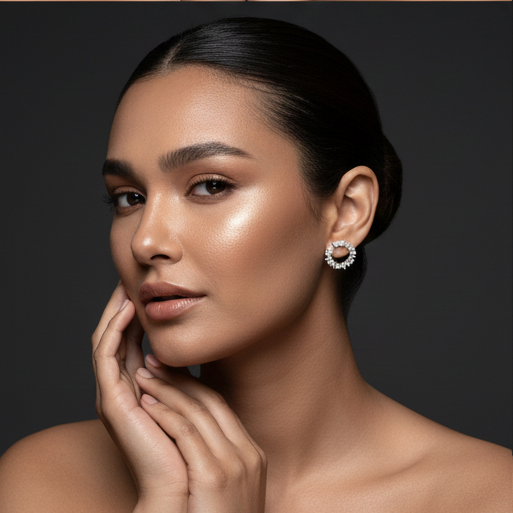 925 Sterling Silver - Cosmic Sparkle Earring