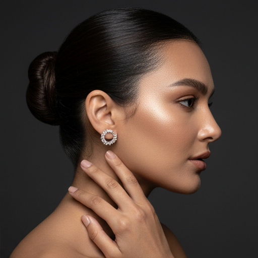 925 Sterling Silver - Cosmic Sparkle Earring