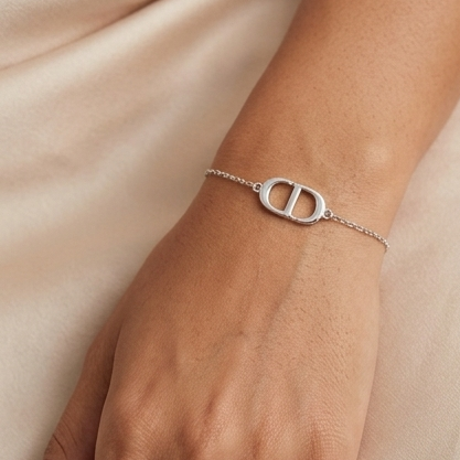 925 Sterling Silver - Aura Link CD Bracelet