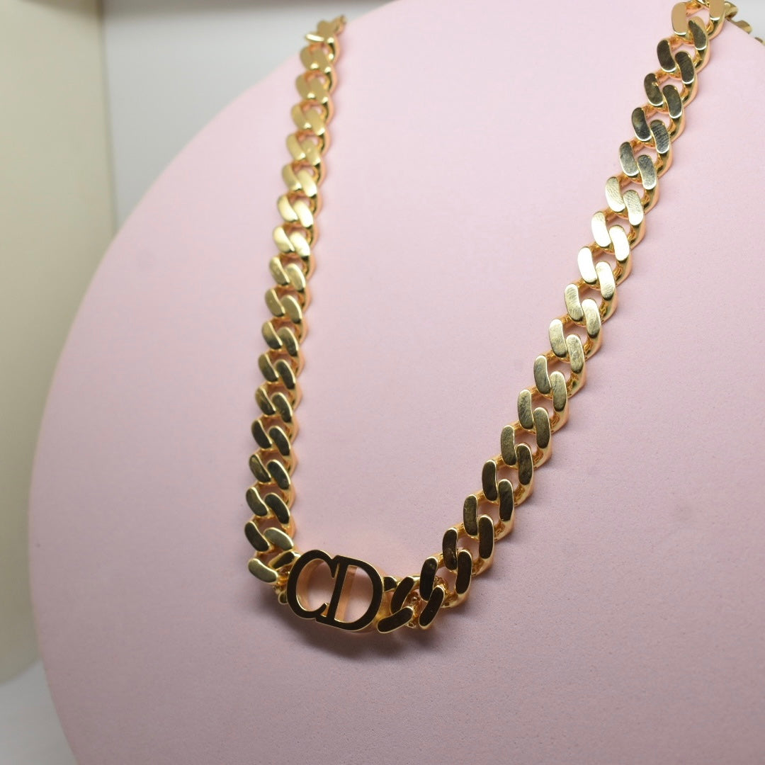 Real 18K Yellow Gold - SJCD  Necklace