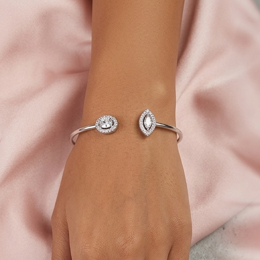 Premium Sterling Silver - The Oracle Eye Bangle