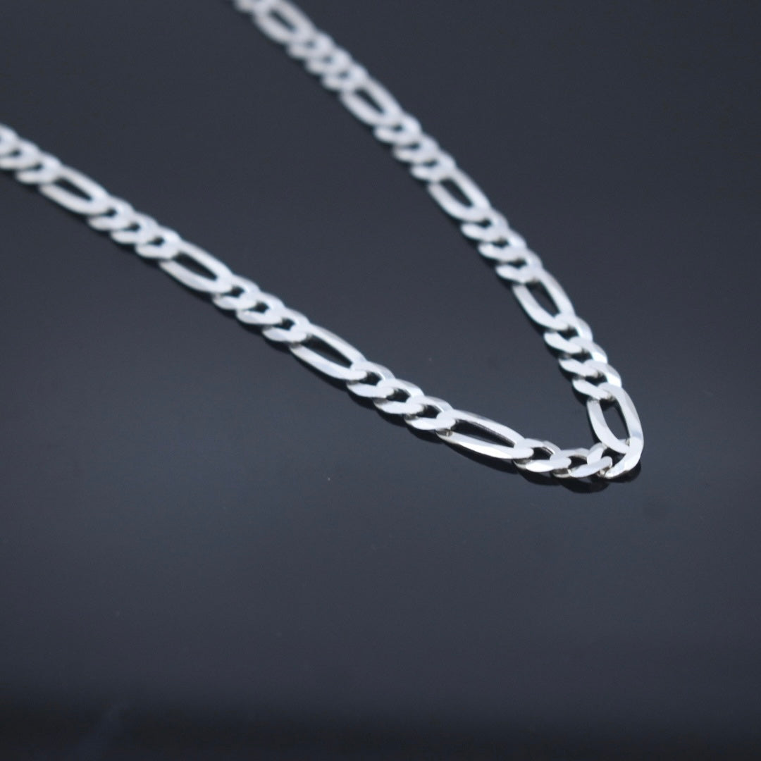 925 Sterling Silver - Medium Figaro Chain