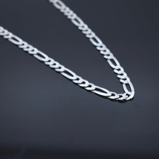 925 Sterling Silver - Medium Figaro Chain