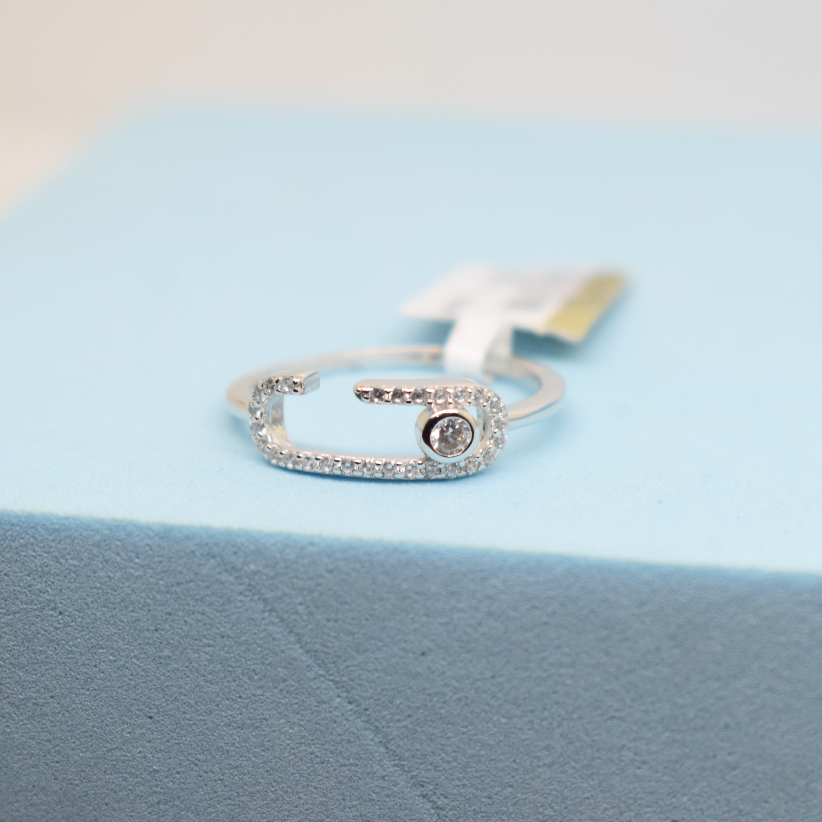 Fine 925 Sterling Silver - SJMSK Avenue Pave Motif Ring