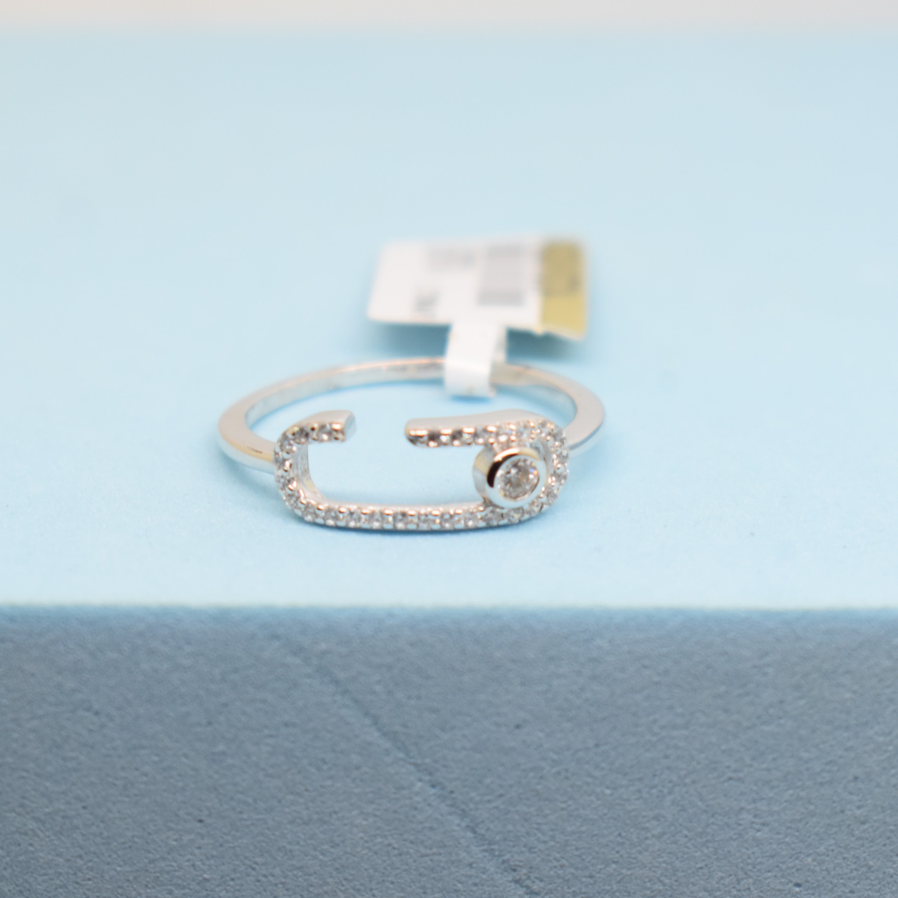 Fine 925 Sterling Silver - SJMSK Avenue Pave Motif Ring