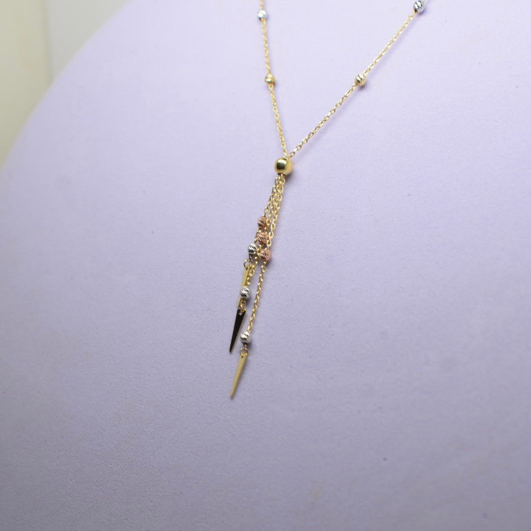 *LIMITED* 18K Gold - Tri Hanging Necklace