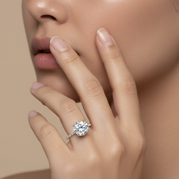 Fine 925 Sterling Silver - Stella Twist Ring