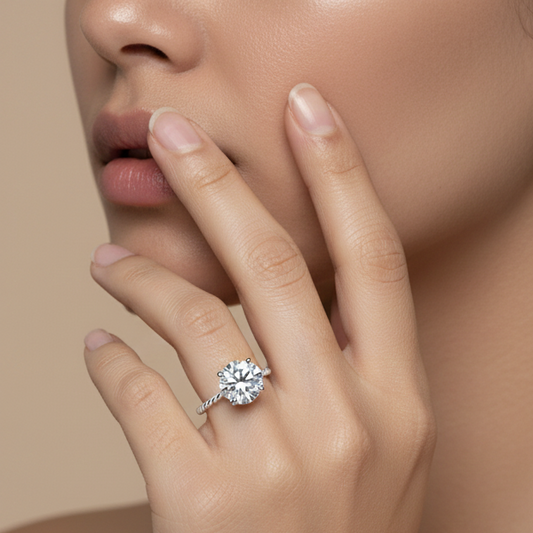 Fine 925 Sterling Silver - Stella Twist Ring