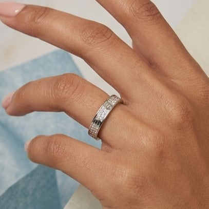 Fine 925 Sterling Silver - SJCR Full Stone Thing Ring