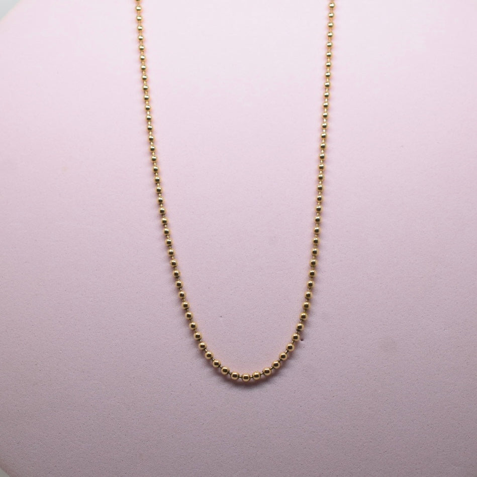 18K Gold - MIJ Full Beads Chain