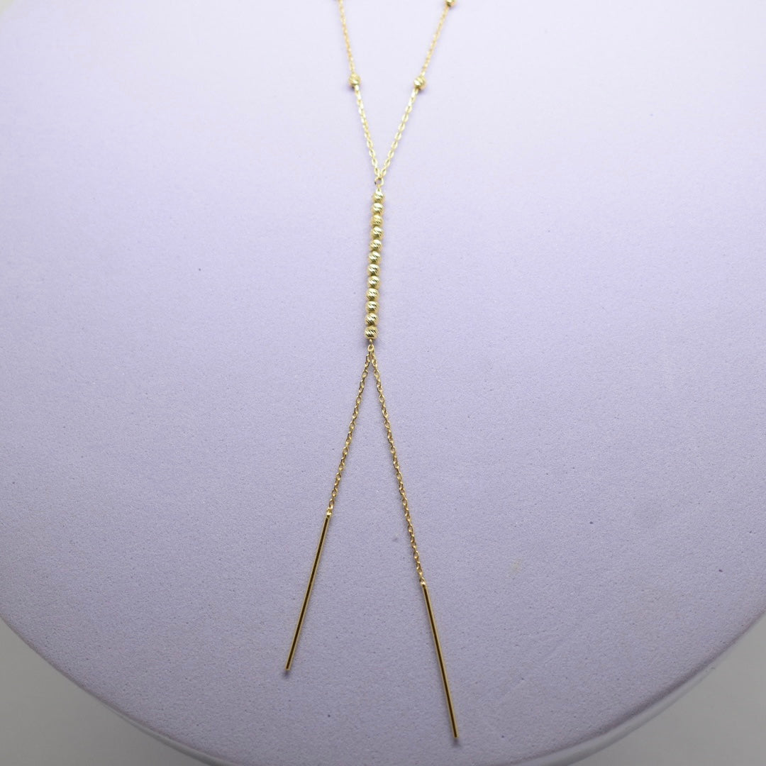 *LIMITED* 18K Gold - Long Ball Necklace