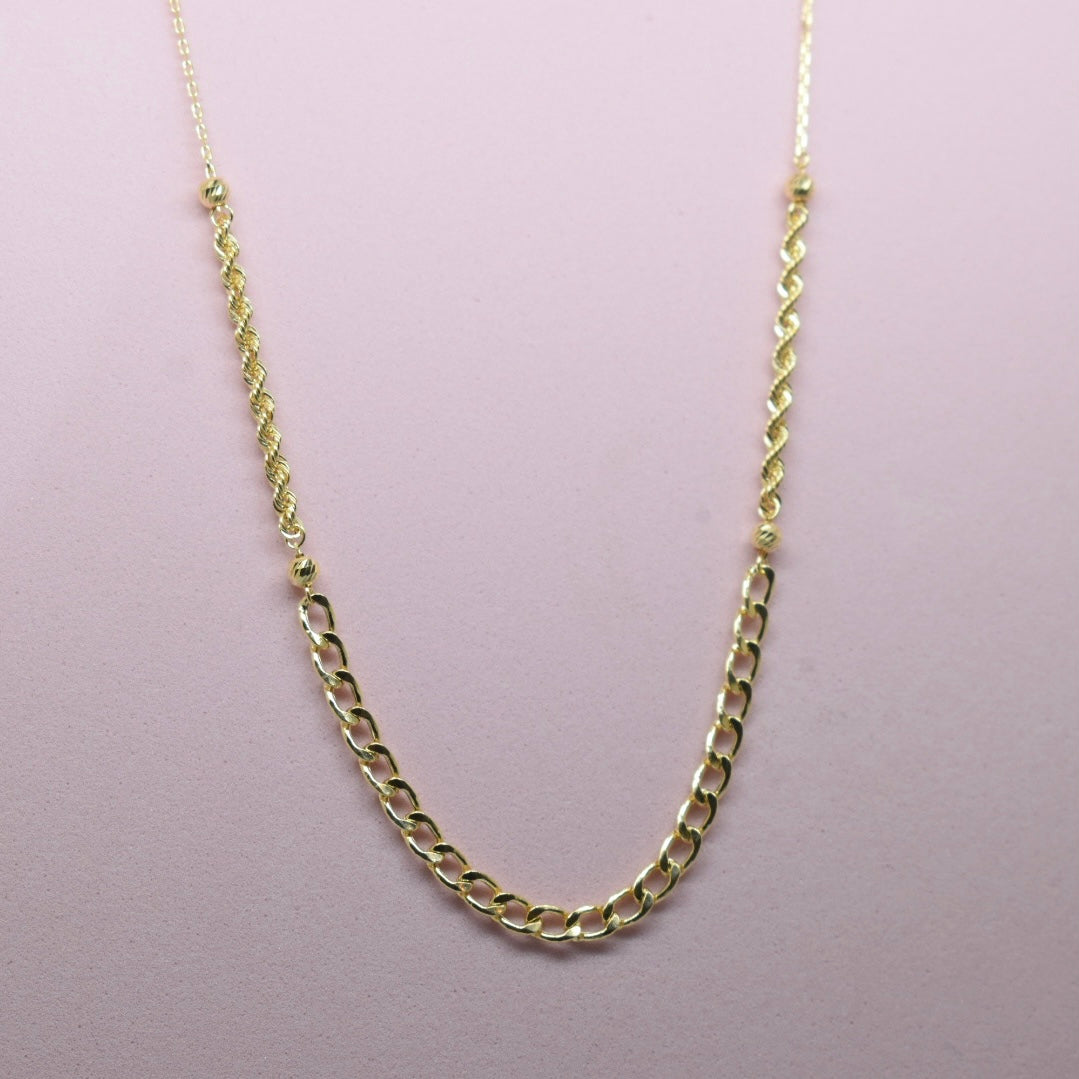 *LIMITED* 18K Gold - Curb Rope Necklace