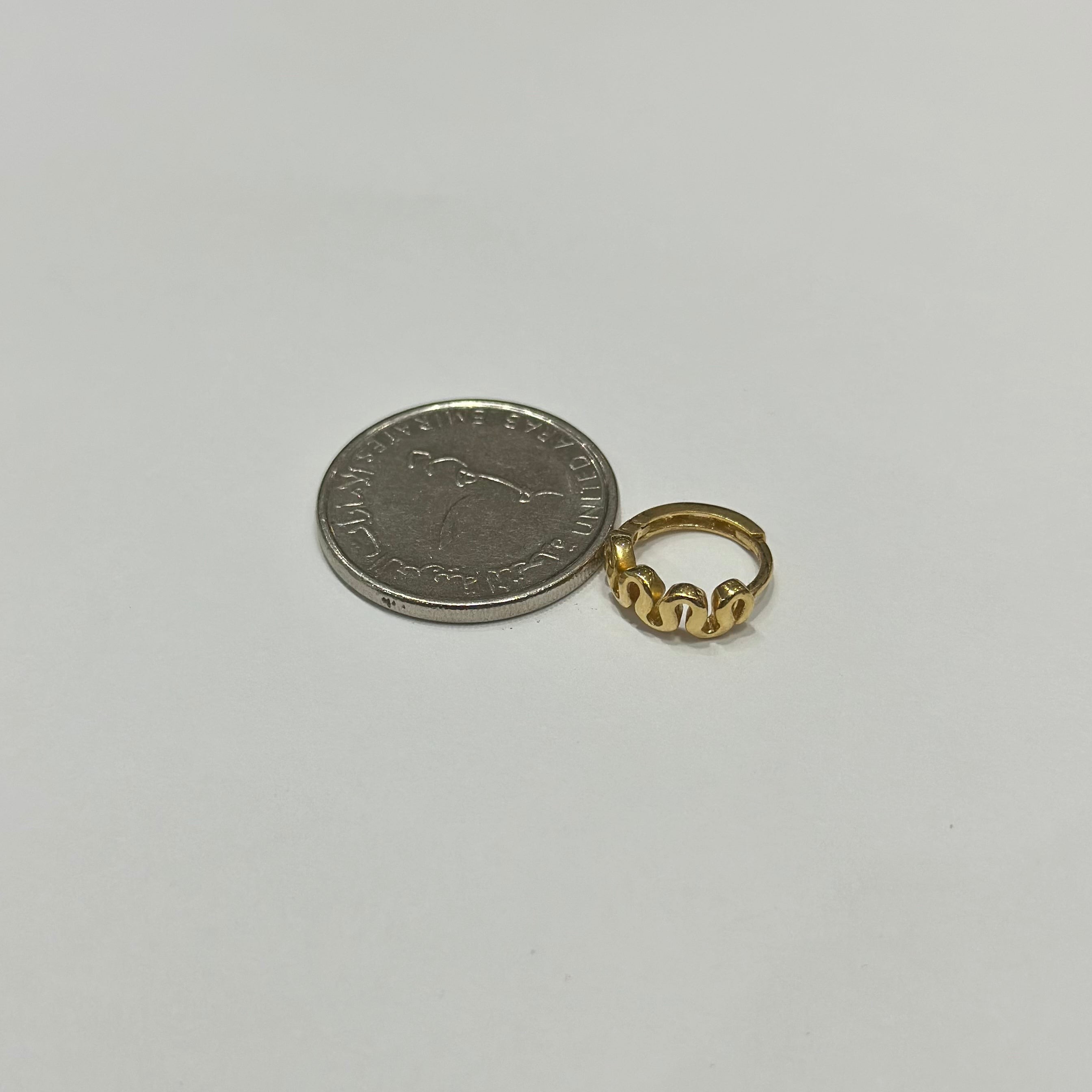 Real 18K Yellow Gold - Mini Hoop Earrings